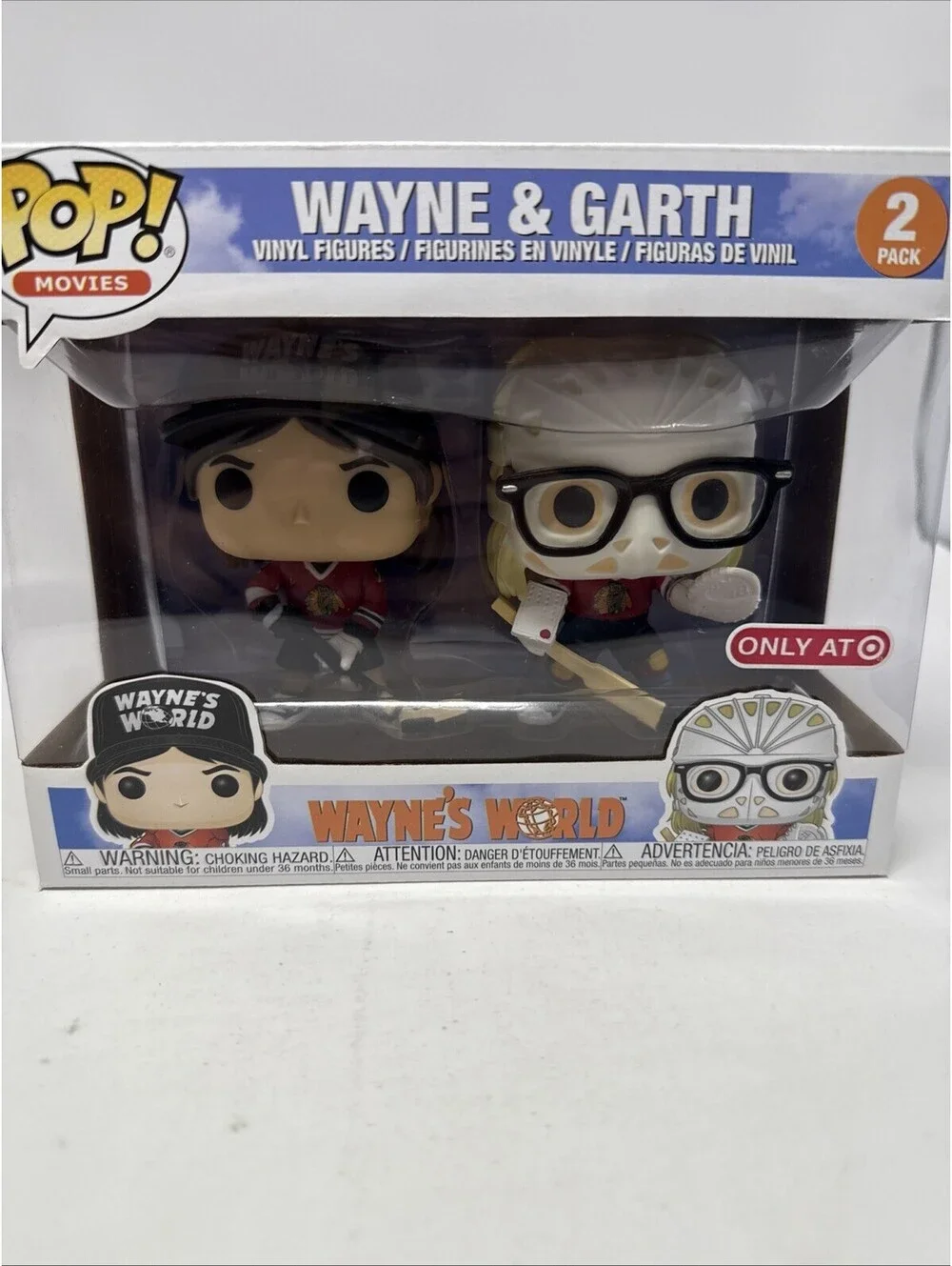 FUNKO POP MOVIES 2 PACK WAYNE'S WORLD WAYNE & GARTH HOCKEY TARGET EXCLUSIVE